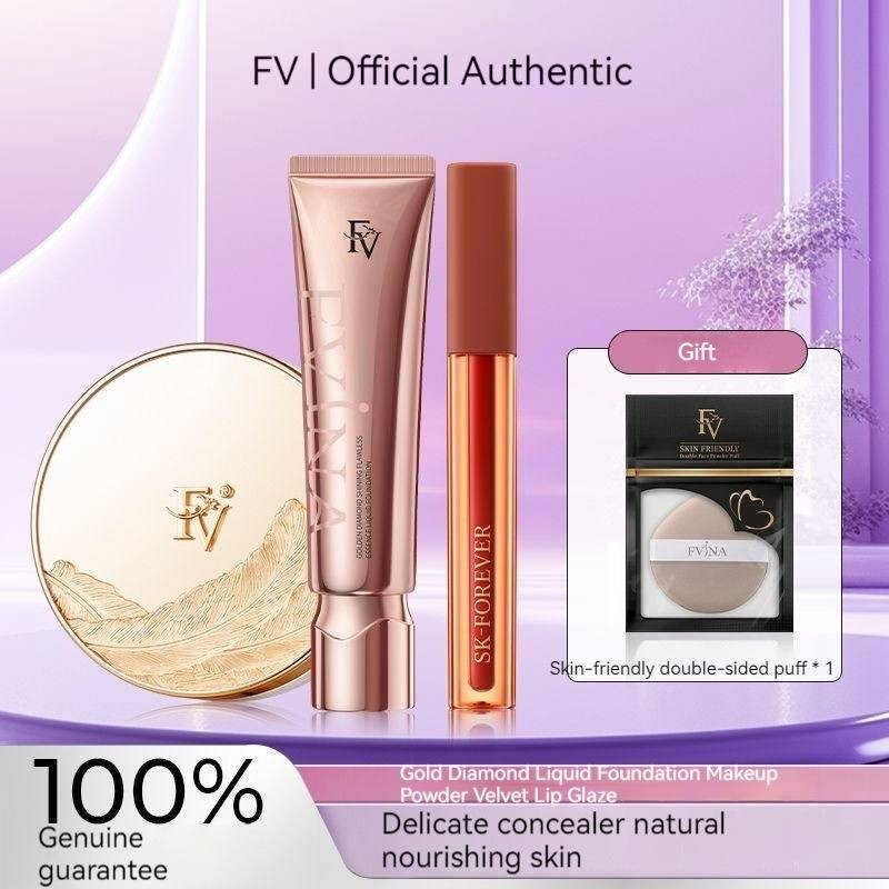 Fv Set Golden Diamond Flawless Essence Foundation Oil Control