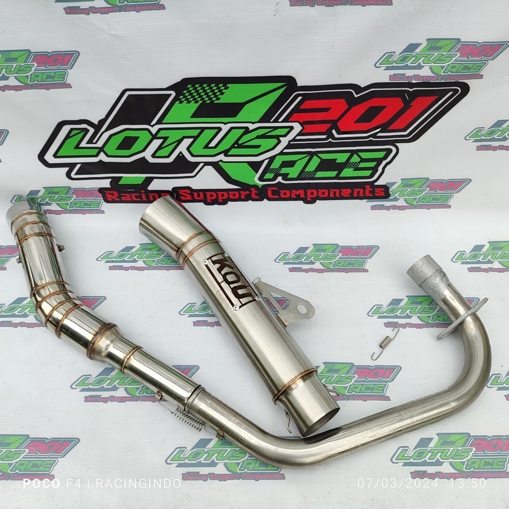 Kou Mahachai Open Spec Pipe 1set And Big Elbow For Tmx 125 Tmx 155 Rusi