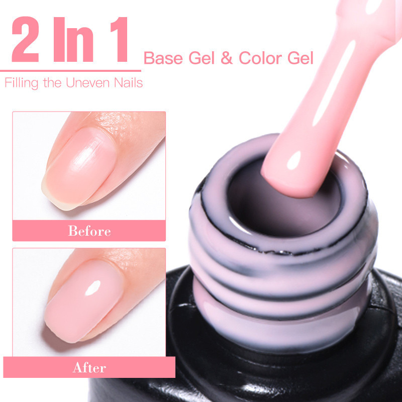 COD Local ShippingMTSSII Nude Rubber Base Gel Polish Semi Permanent