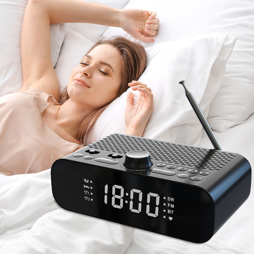 Digital Radios BT Digital Alarm Clock Radio LED Display Portable DAB FM