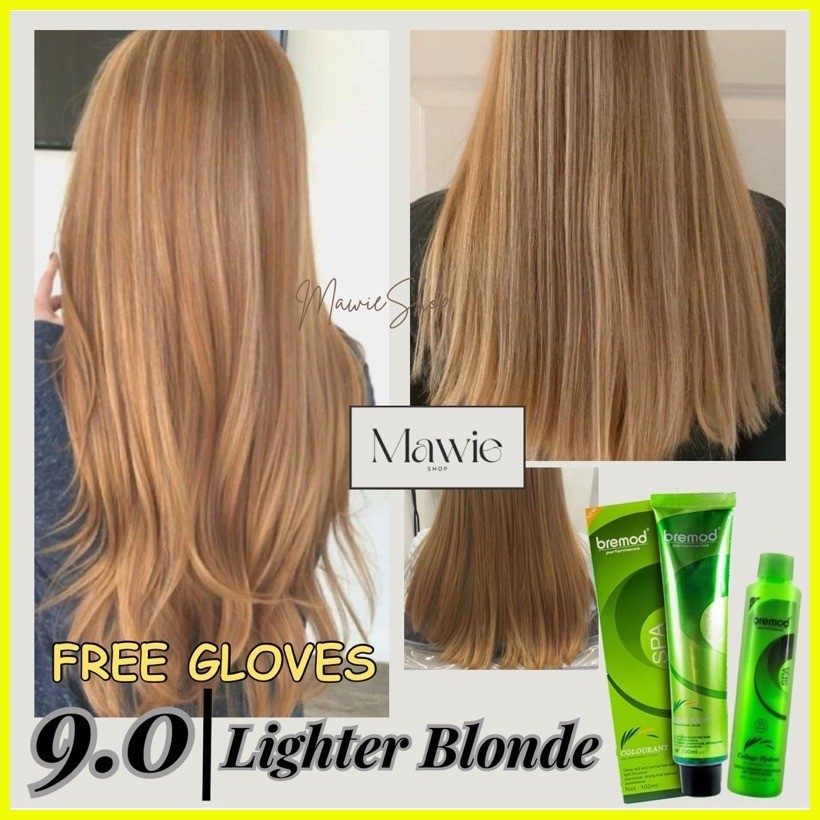 Bremod Lighter Blonde Hair Color Set With Oxidizing Developer Cream