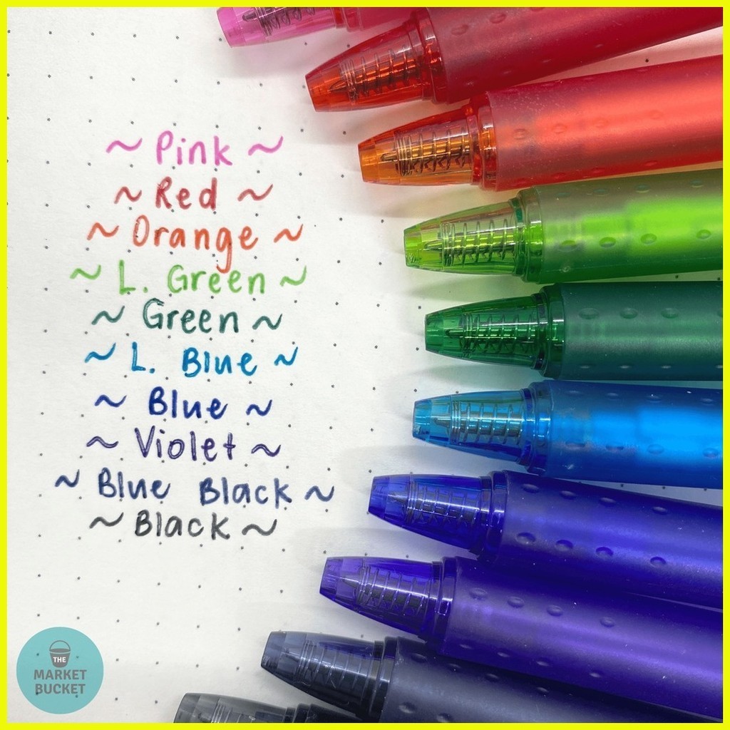 Pilot Frixion Ball Knock Retractable Gel Pens Colors Shopee