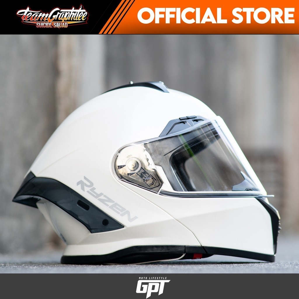 Ryzen Helmet Zx V Mono Modular Dual Visor W Clear Lens Only Shopee