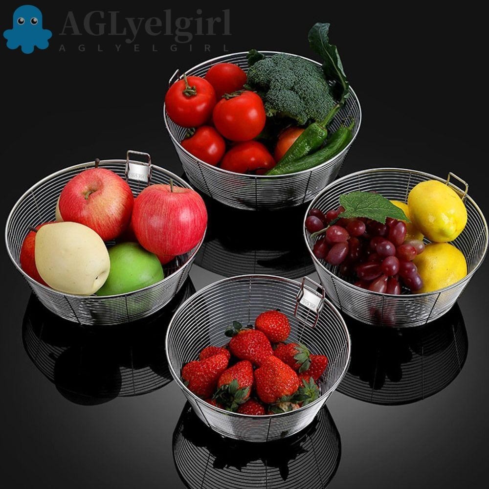 Aglyelgirl Frying Strainer Basket Stainless Steel Filter Strainer