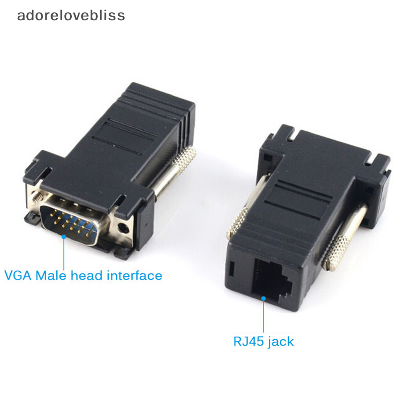 Asph Extender Vga Rgb Hdb Male To Lan Cat Cat Rj Net Cable Female