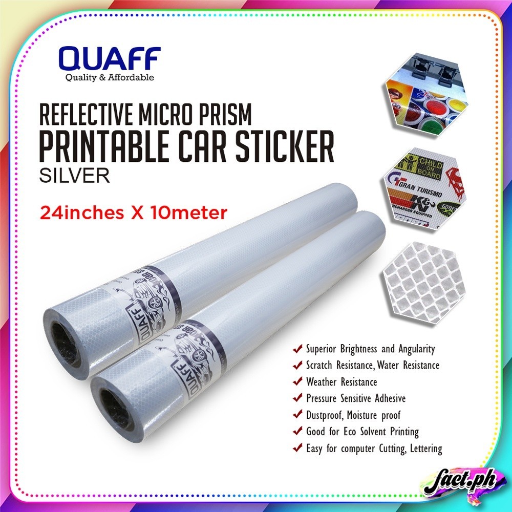 QUAFF Eco Solvent Printable Spectrum Car Sticker Honeycomb Car