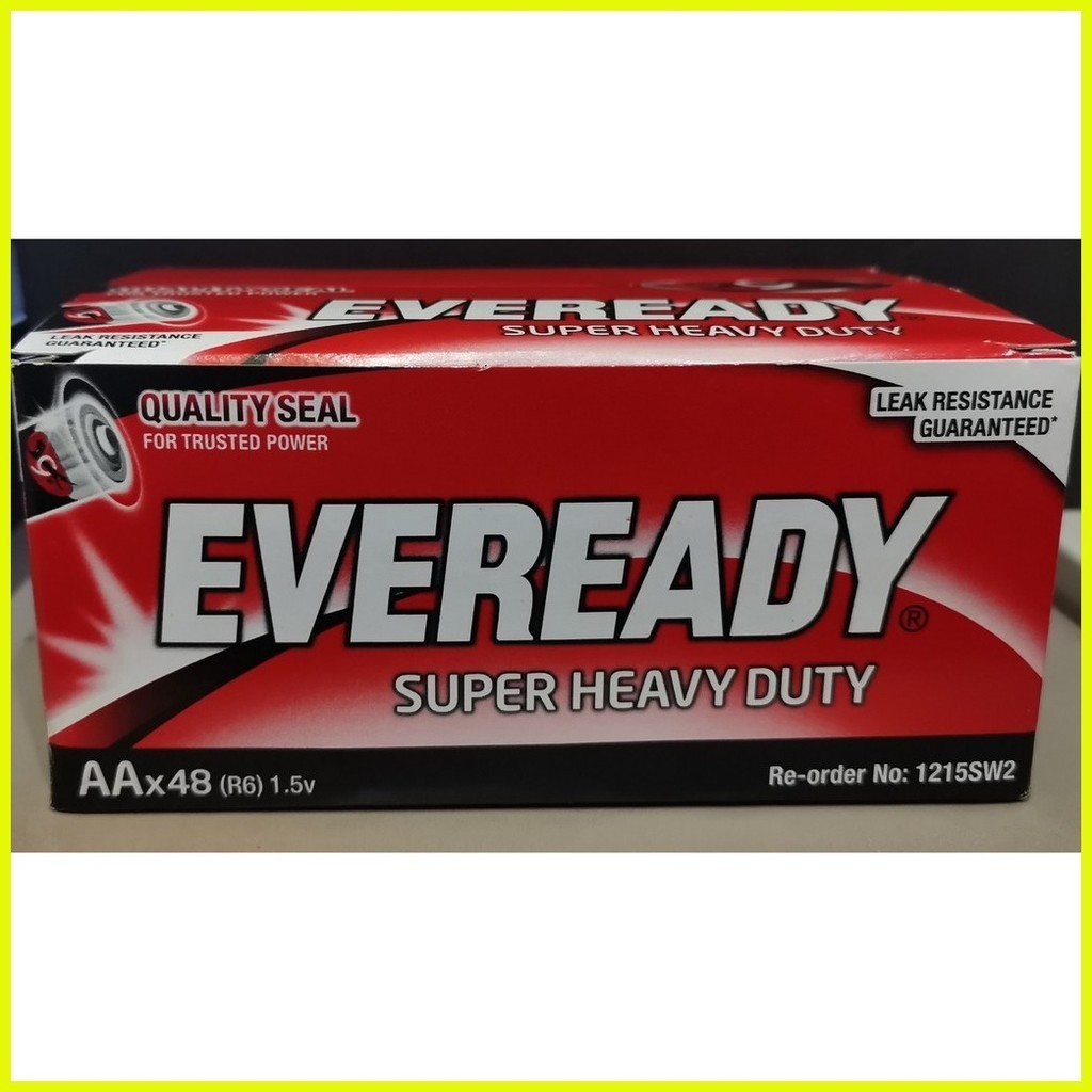 4PCS Original Eveready Super Heavy Duty Battery DOUBLE A AA Made In