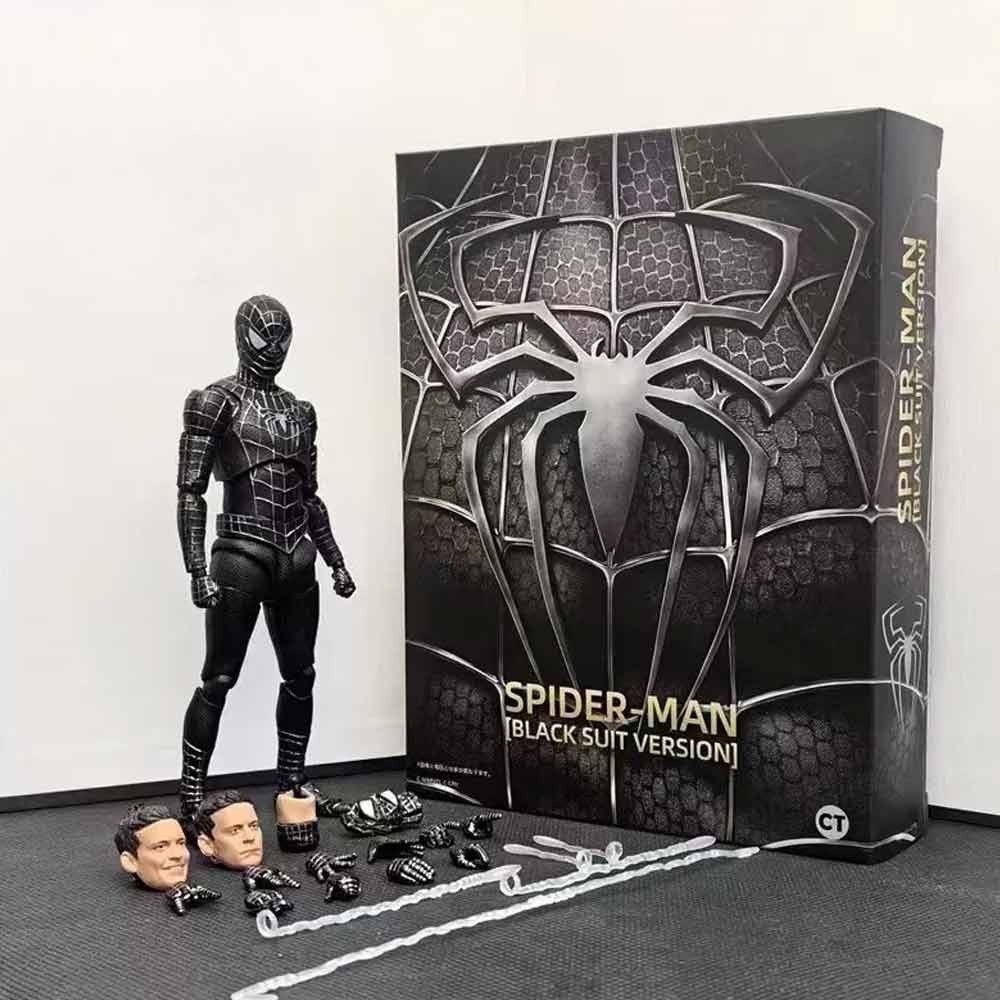 S H Figuarts Spider Man No Way Home Black Suit Ver Figure Tobey Maguire