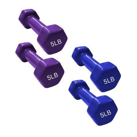 Lbs Vinyl Dumbbell Glossy Lady Dumbbell Set Pair Pcs Weight