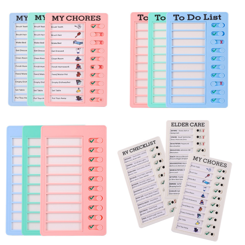 13 Styles Daily Task Planning Board Detachable Chores Checklist Board