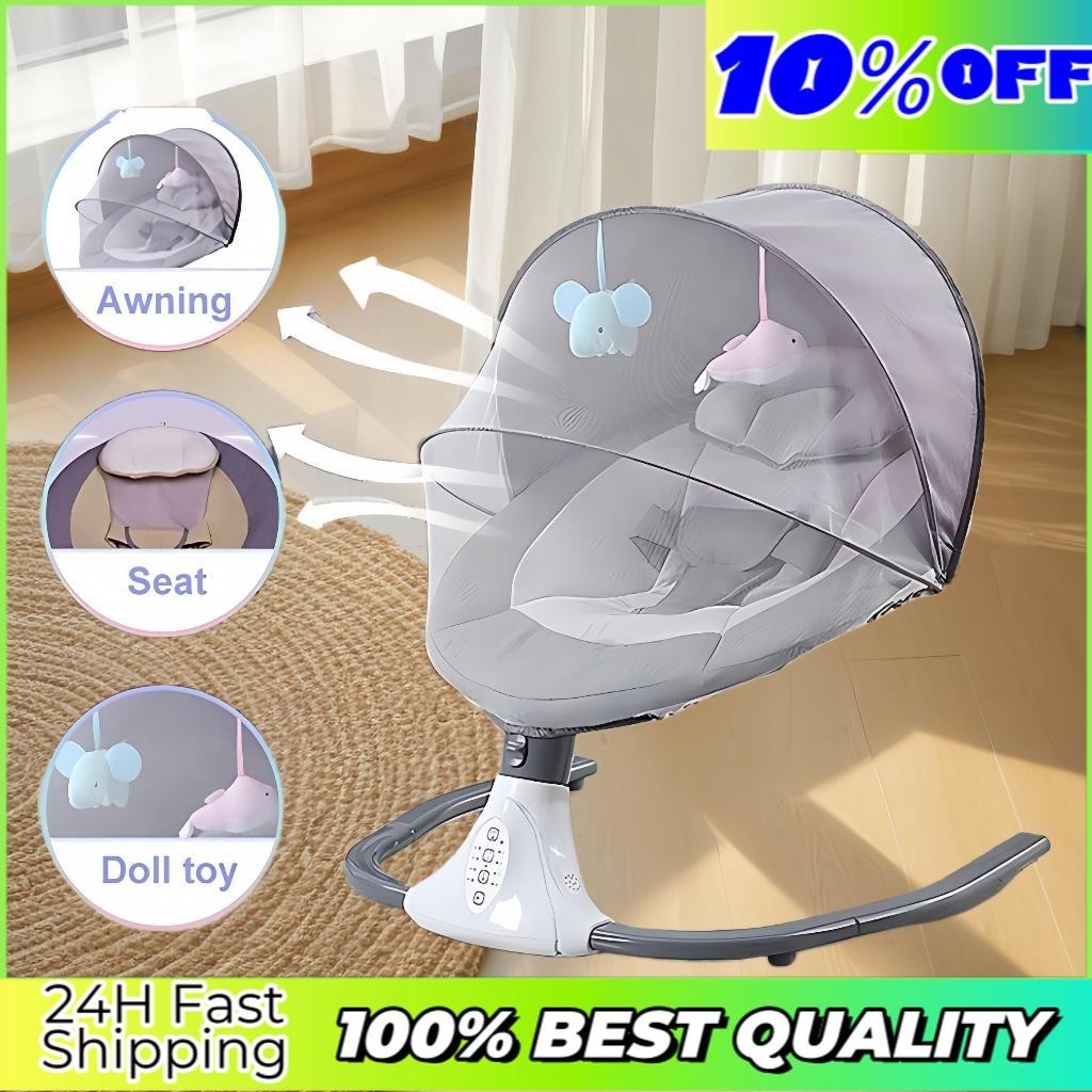 Baby Electric Rocking Chair With Smart Electric Baby Cradle Net Music