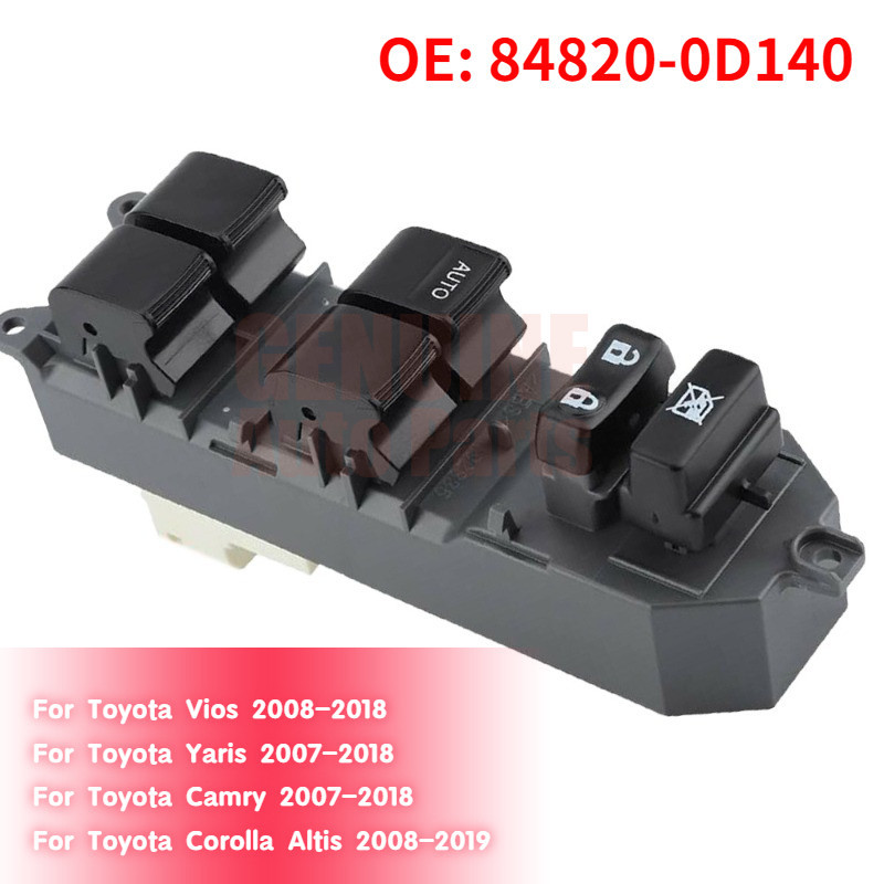 Power Window Control Master Switch For Toyota Vios Yaris Camry Corolla