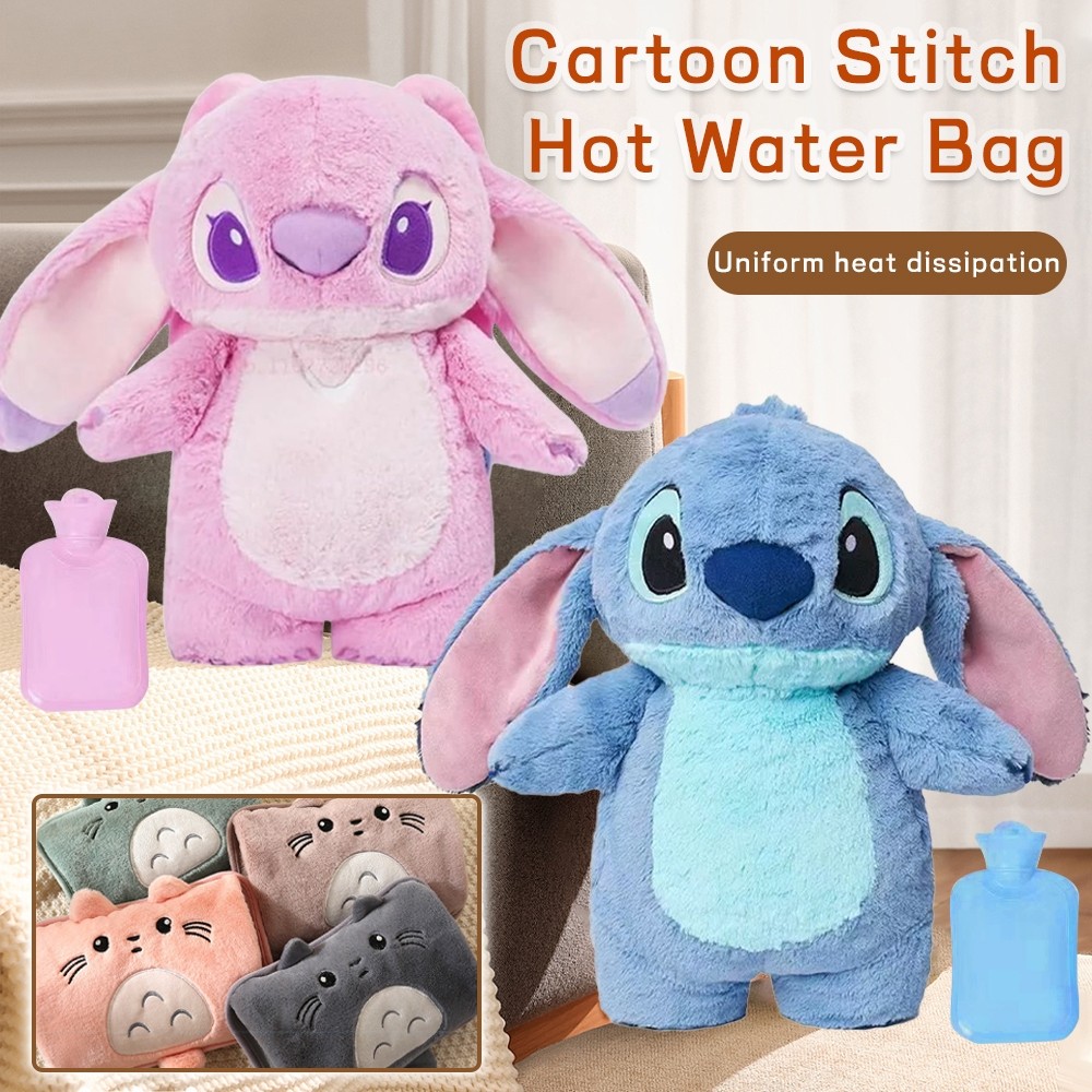 Cartoon Kawaii Plush Hot Water Bottle Winter Women S Home Water Filled