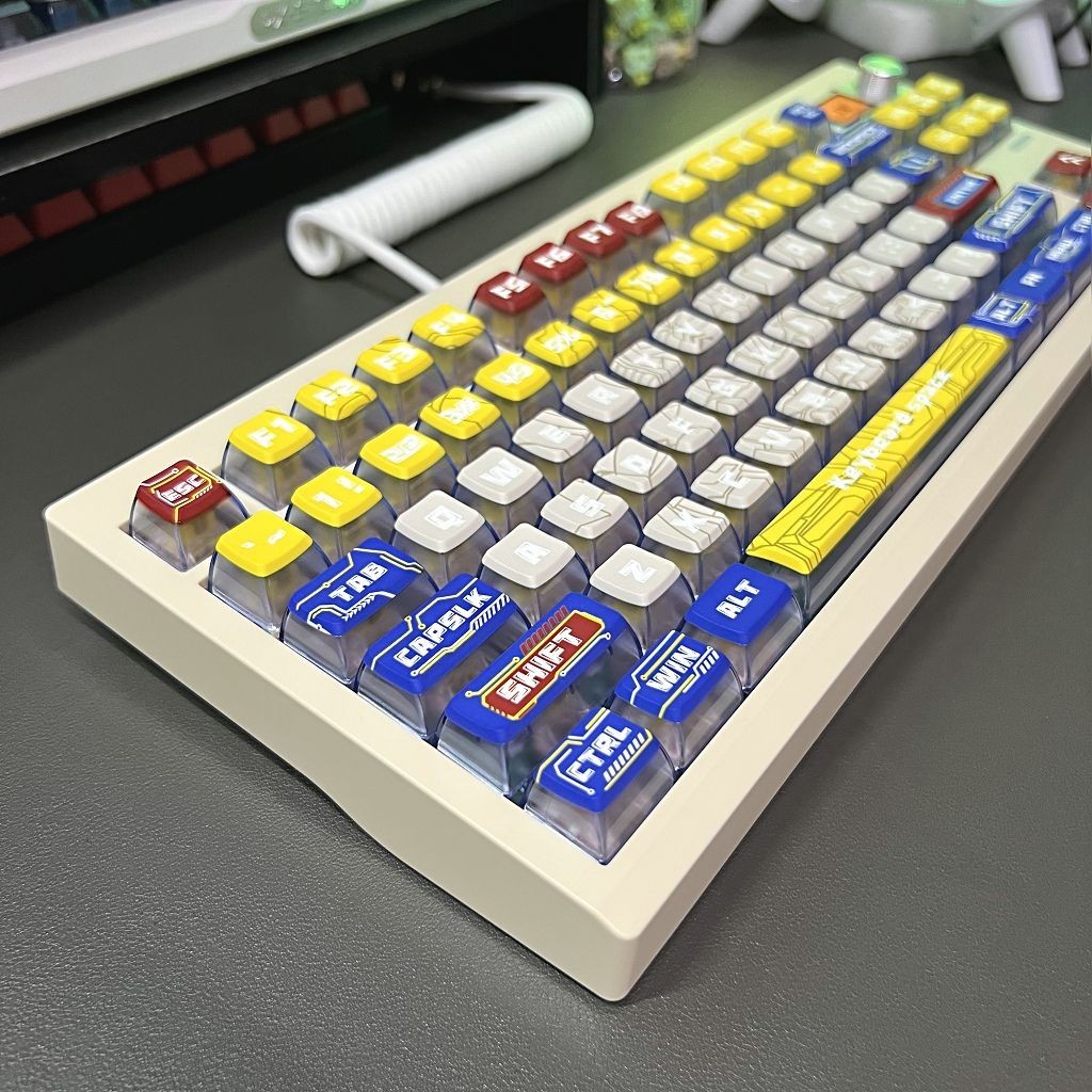 Pudding Keycaps Keys Asa Profile Pbt Dye Sublimation Keycaps