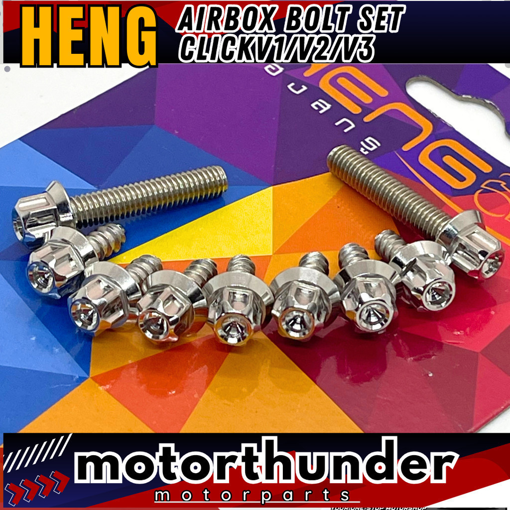 Airbox Bolt Set Compatible For CLICK V1 V2 V3 125 150 160 HENG