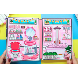 Toca Life World Quiet Book Toca Boca Cute Sam S Home Kuromi Paper Doll