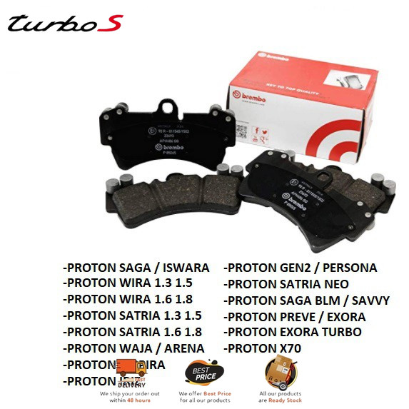 Brembo Brake Pad Front Proton Saga Iswara Wira Satria Satria Neo Waja