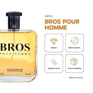 Bros Pour Homme 100ml Perfume For Men Cologne Perfumes Scented Scent