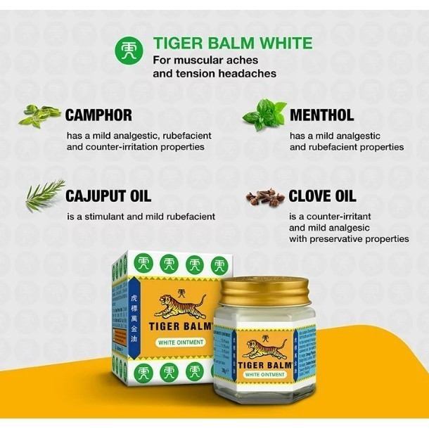 Tiger Balm White Ointment HR 10g Made From Thailand Shopee Philippines