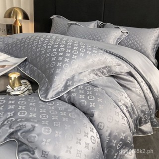 In Stock Light Luxury High End Sense Ice Silk Quilt Cover Four Piece