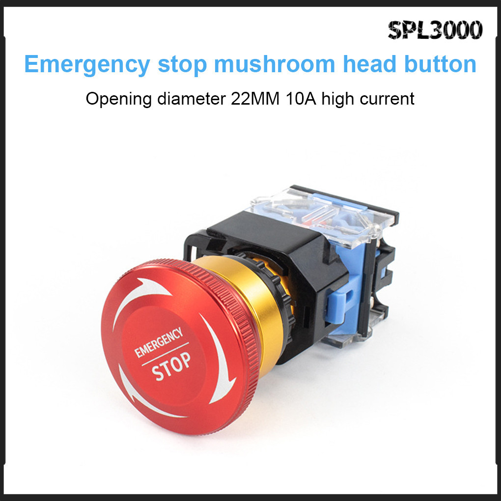 Spl Mm A Metal Emergency Stop Pushbutton Switches Self Locking For