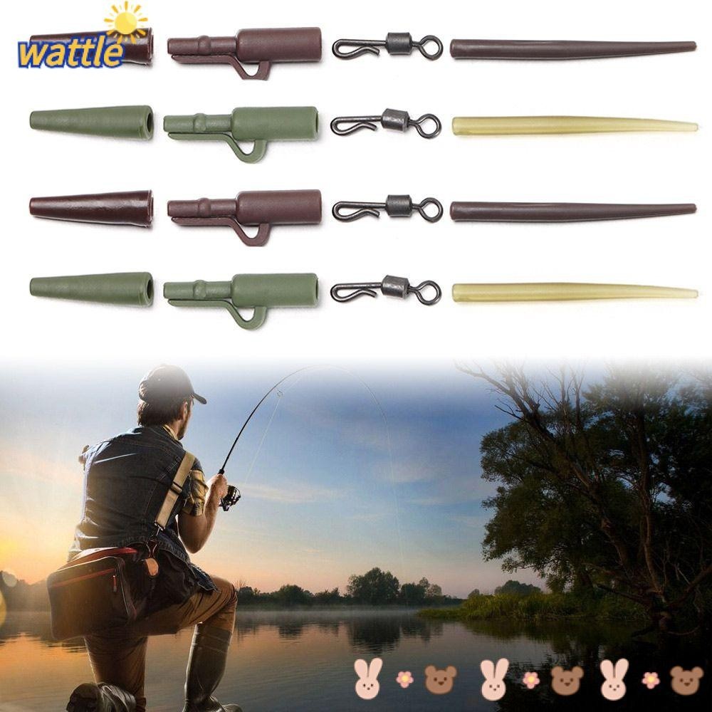 Wattle Pcs Safety Lead Clips Tail Rubber Cone Carp Rig Coarse Quick