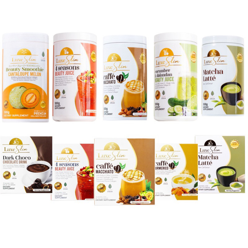 Luxe Slim Beauty Juice Beauty Smoothie Whitening Matcha Dark Choco