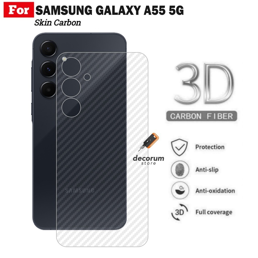 Skin Carbon Samsung A A G Garskin Anti Fungus Back Shopee