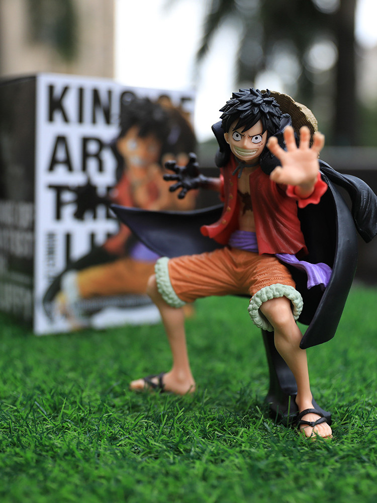 One Piece Koa Art Model Luffy Onigashima Battle Suit Doll Car Ornament