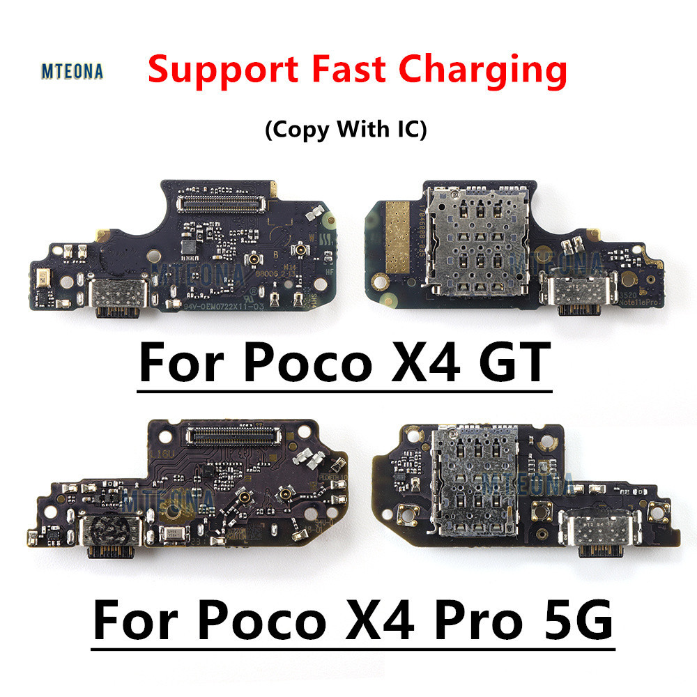 USB Charging Port Charger Board Flex Cable For Xiaomi Poco X4 Pro GT 4G