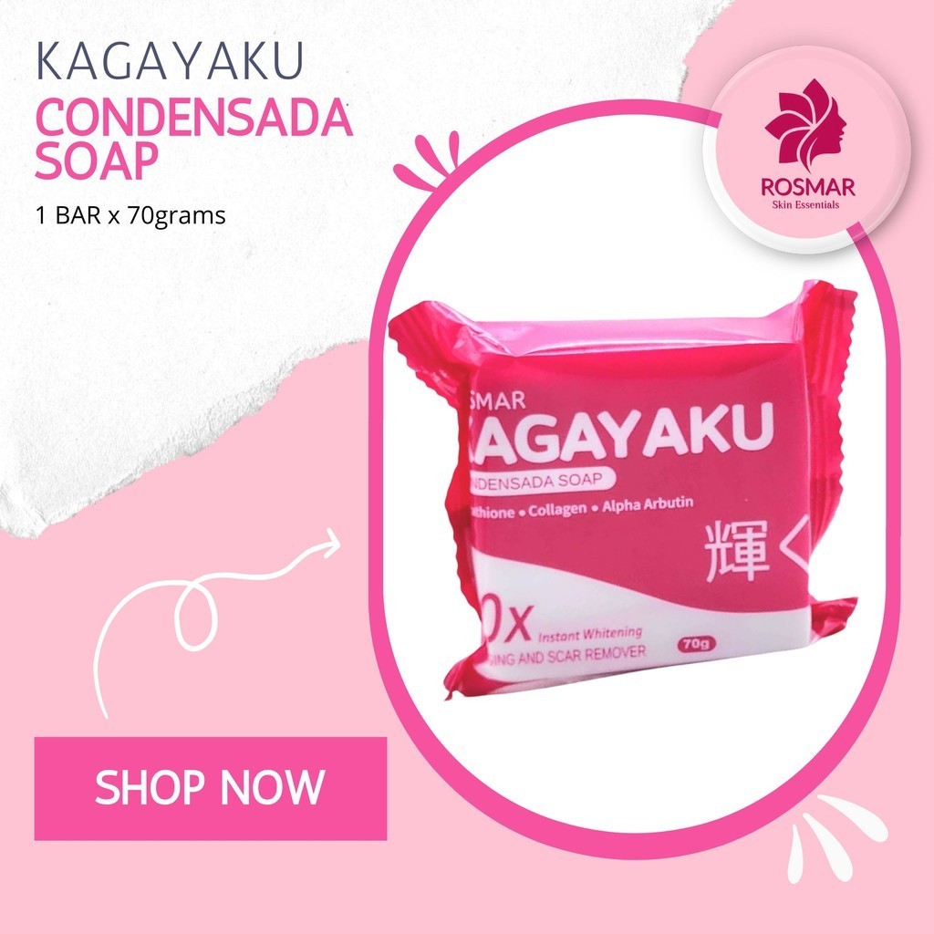 ROSMAR 1 BAR KAGAYAKU SOAP CONDENSADA WHITENING 70g Rosmar Skin