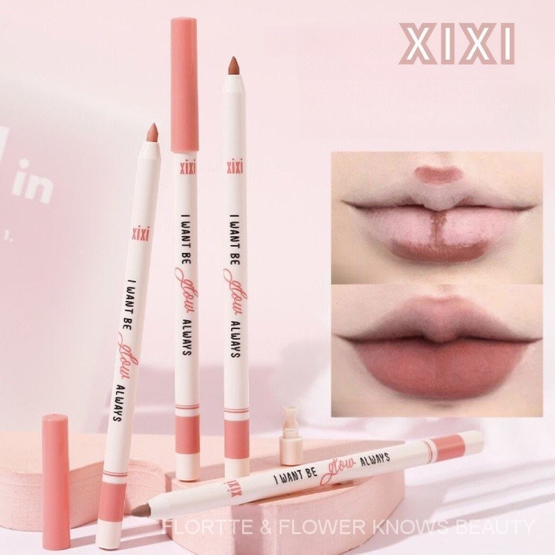 Xixi Lip Liner Soft Matte Nude Color Lipstick Pencil Outlines Lips