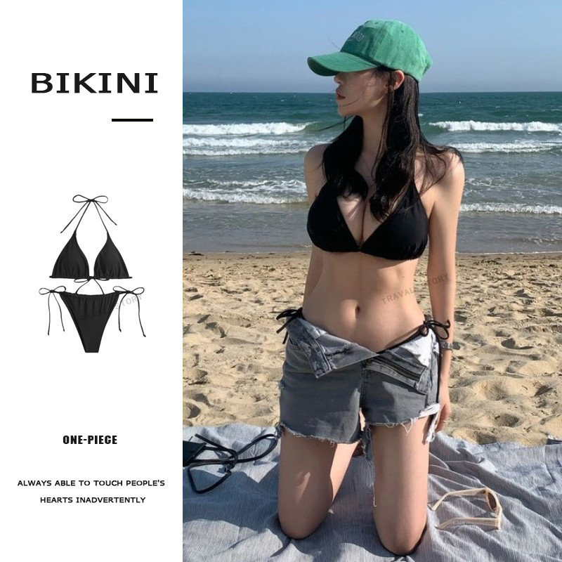 Bikini Two Piece Swimsuit Sexy Fashion Beach Bikini Set Shopee