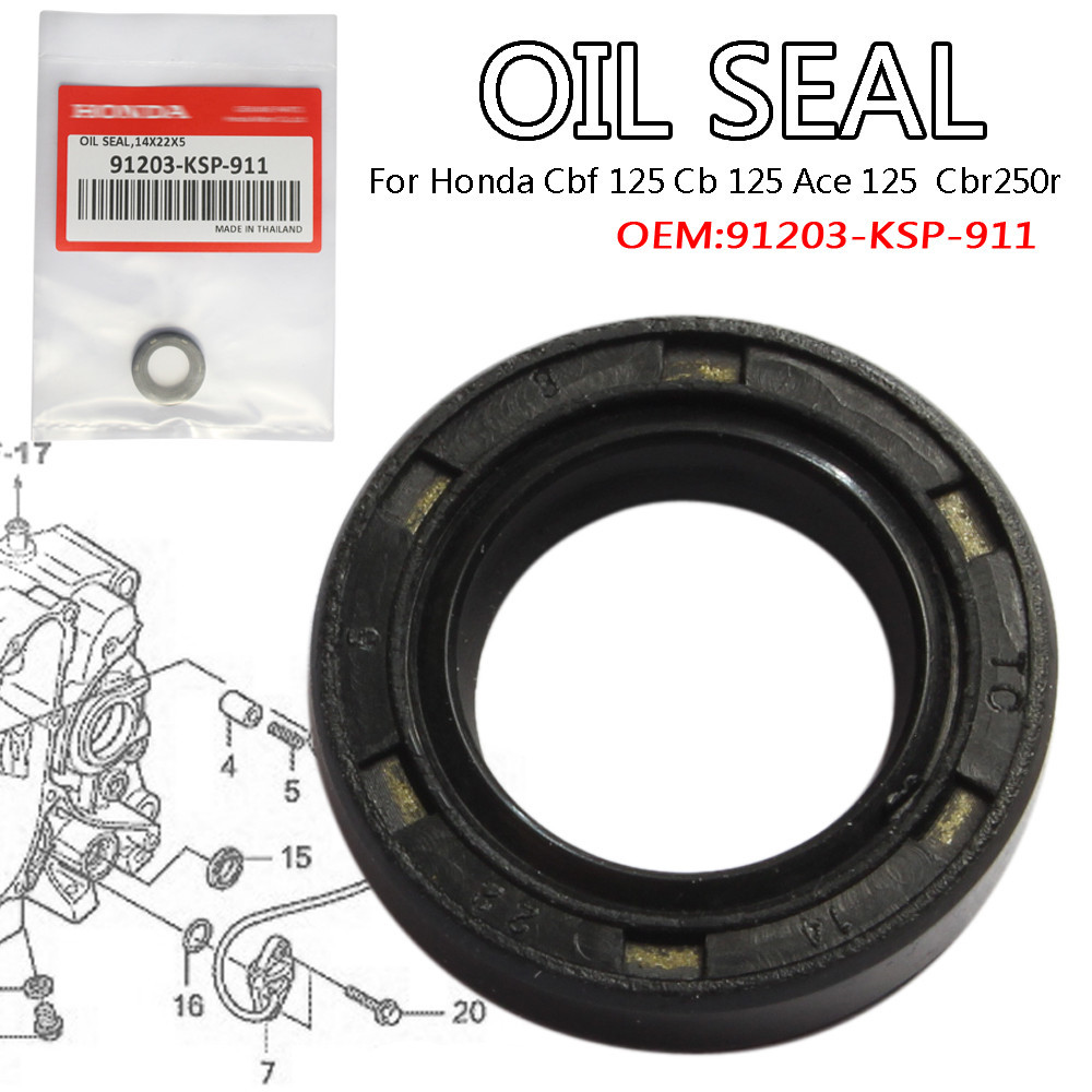 Oil Seal Gigi KSP Tojiro VERZA 150 CRF CRF150 14 22 5 ORI Original AHM