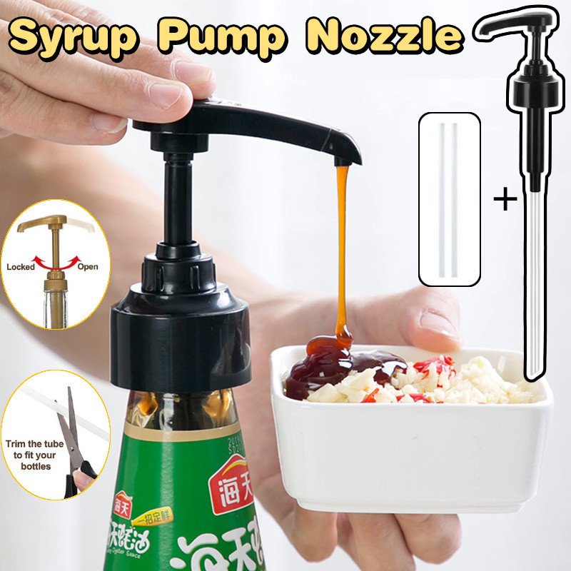 Syrup Pump Bottle Nozzle Milk Tea Coffee Syrup Dispenser Replacement