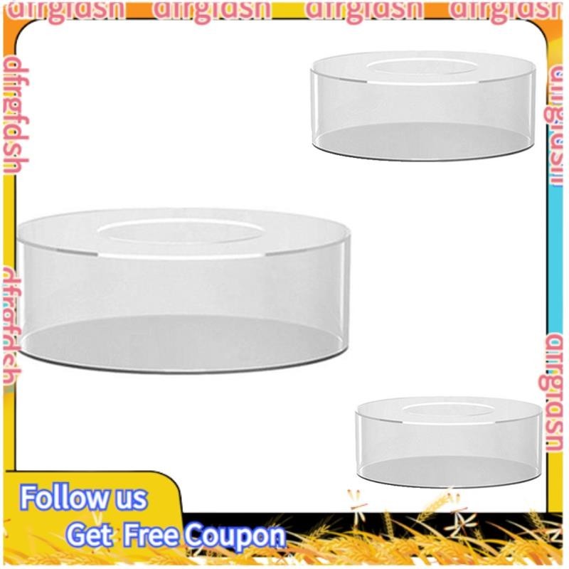 D FClear Acrylic Cake Stands Fillable Cake Box Round Cake Display