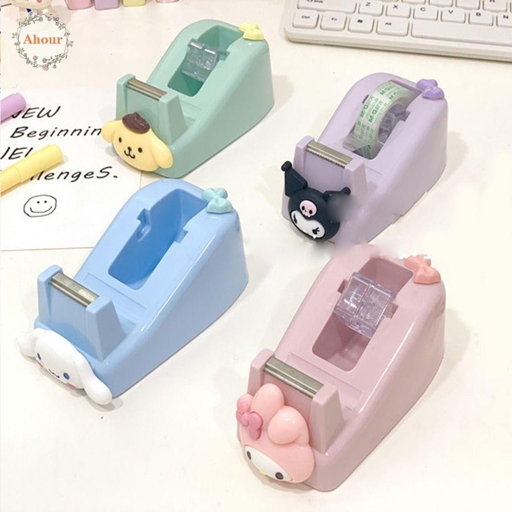 Ahour Tape Dispenser Diy Decoration Gift Wrapping Tape Holder Cutter