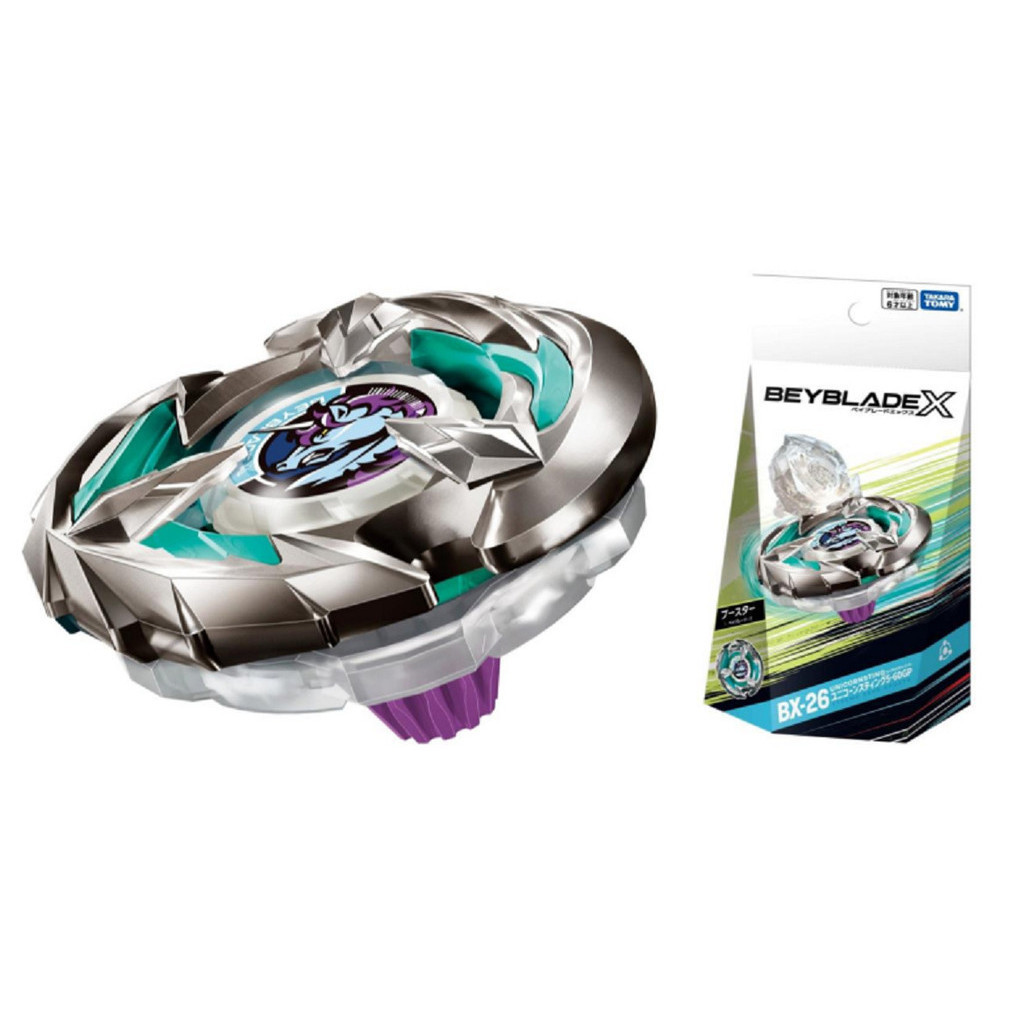 Takara Tomy BEYBLADE X BX 26 Genuine Booster Unicorn Sting 5 60GP