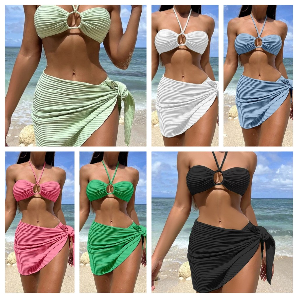 2024New Bikini Seaside Swimwear Sexy European And American Swimsuit