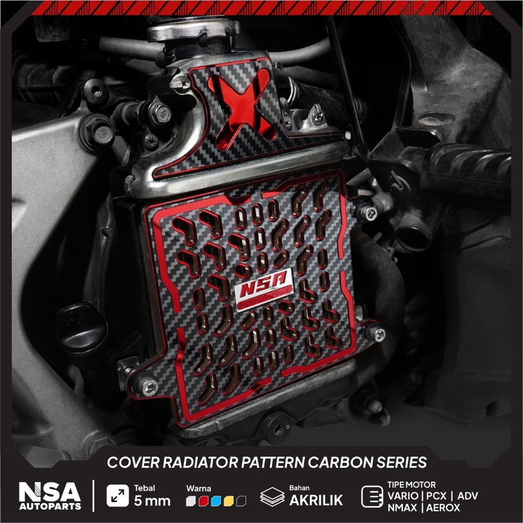 Radiator COVER TWO TONE PATTERN SERIES NMAX AEROX LEXI VARIO PCX COVER