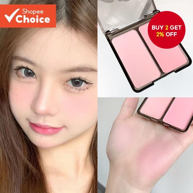 Two Color Blush Nude Makeup Matte Natural Contouring One Long Lasting Color Rouge Two Color