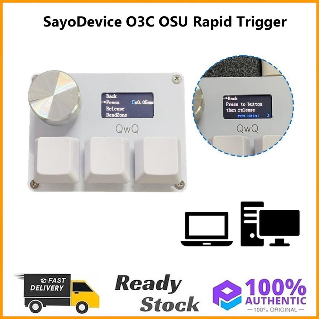 SayoDevice O3C OSU Rapid Trigger Keypad Macro Mechanical Keyboard IPS