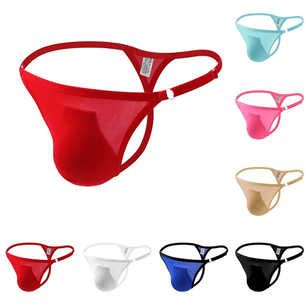 Sexy Mens Thong Underwear Elastic G String Swimwear Bikini T Back