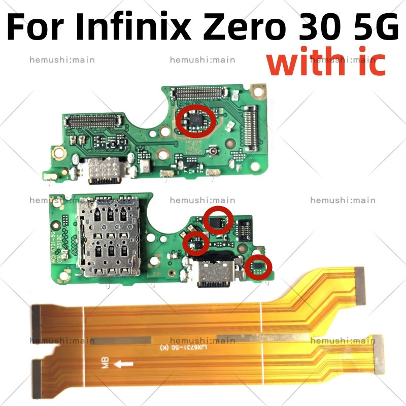 USB Charging Charger Port Board For Infinix Zero 30 5G X6731 5G