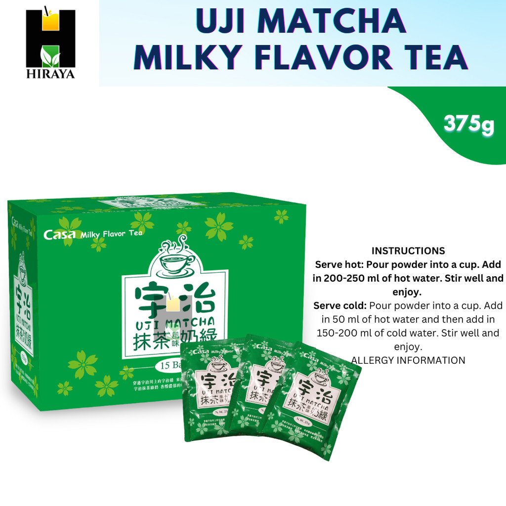 Casa Japanese Series Uji Matcha Milk Tea Powder G Packs Milktea