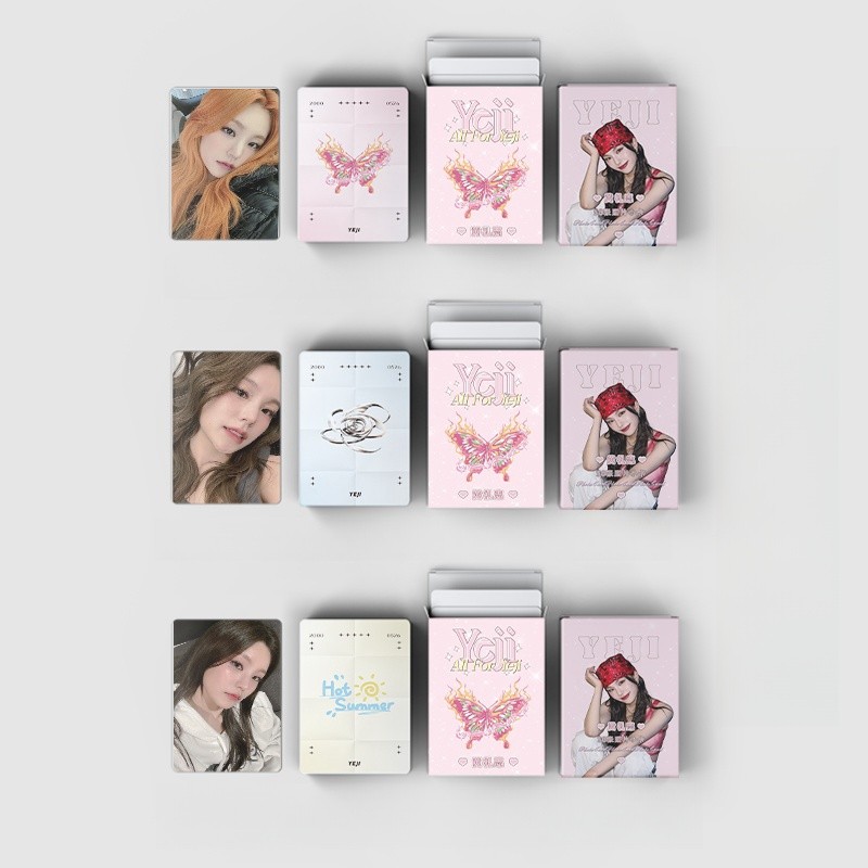 50 119pcs ITZY RYUJIN Yeji SOLO Hologram Laser LOMO Cards BEST FRIENDS