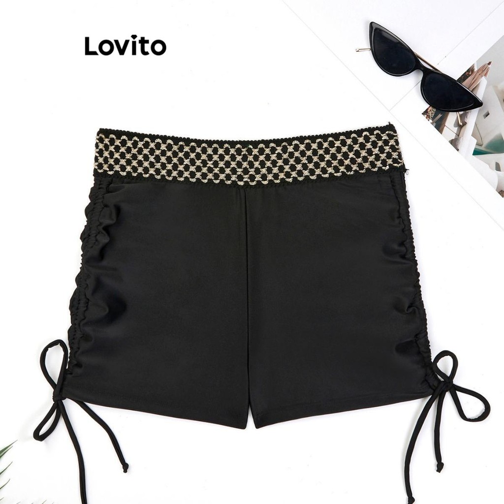 Lovito Women Sexy Plain Lace Up Bikini Bottom LNL81239 Shopee Philippines