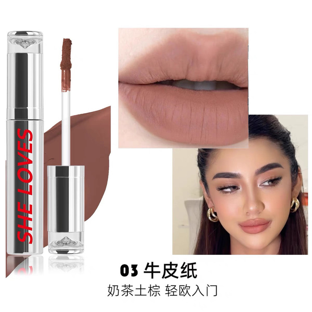 Spot Goods European And American Thai Makeup Nude Lip Powder Cream