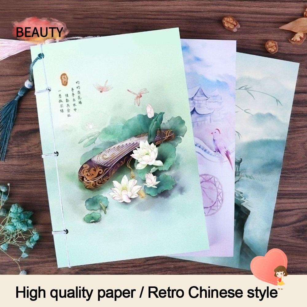 Beauty Wire Bound Notebook Handmade Sketchbook Tassel Diary Note Book