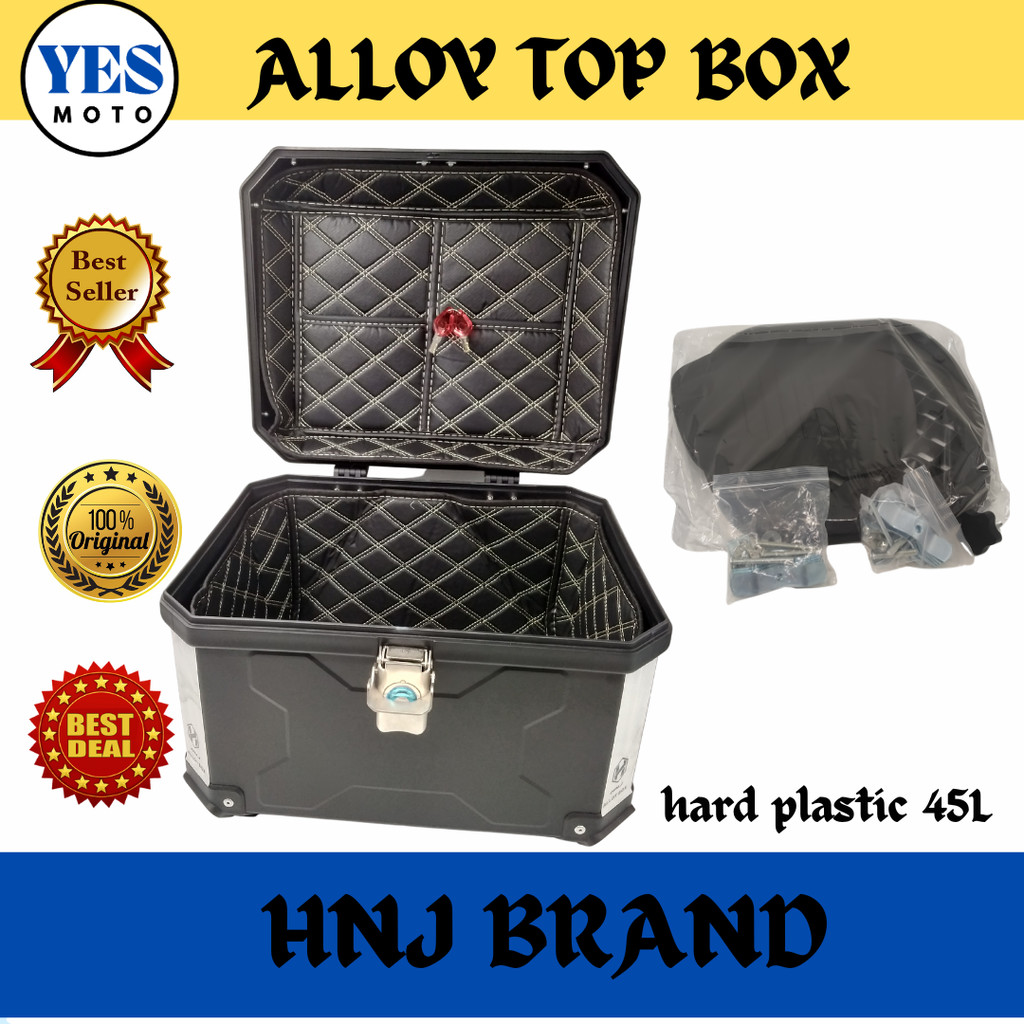 Hnj Top Box Hard Plastic L Shopee Philippines